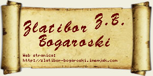 Zlatibor Bogaroški vizit kartica